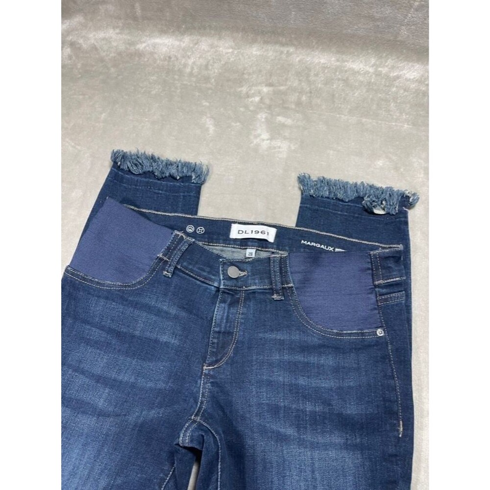 DL1961 Maternity Jeans Women Size 28 Margaux Ankle Skinny Dark Wash Pants